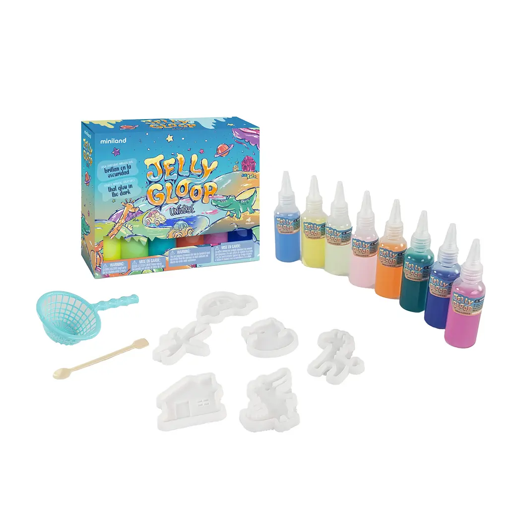 Творчий набір для створення гелевих фігурок Miniland Jelly Gloop Universe
