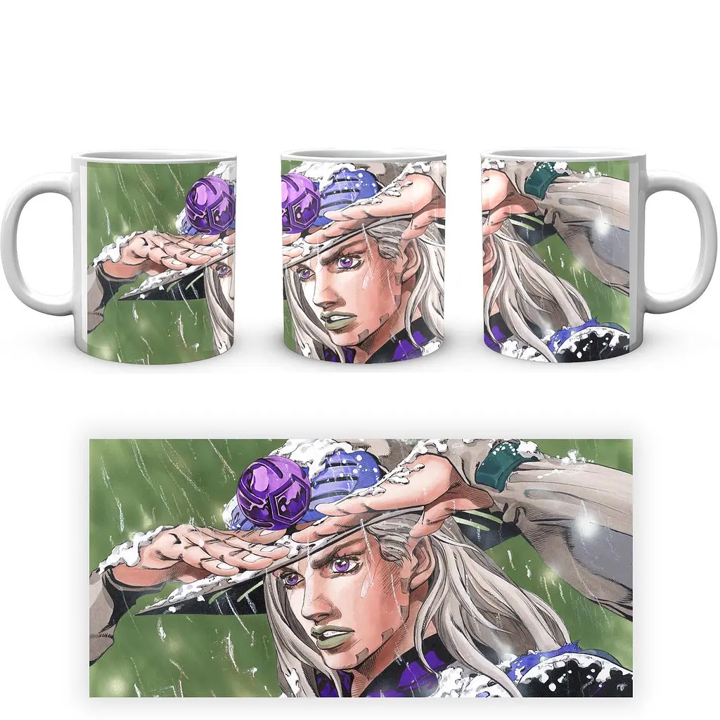 Кружка GeekLand JoJo's Bizarre Adventure Невероятные приключения ДжоДжо:Гонка стальной шар JJSBR 01 330 мл белая - фото 4