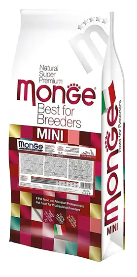 Сухий корм Monge Mini Adult Rich in Chicken для дорослих собак маленьких порід зі смаком курки та рису 15 кг (8009470006118)