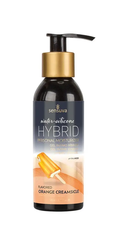 Лубрикант Sensuva Hybrid Orange Creamsicle - водно-силіконове для оральних ласок, 125 мл