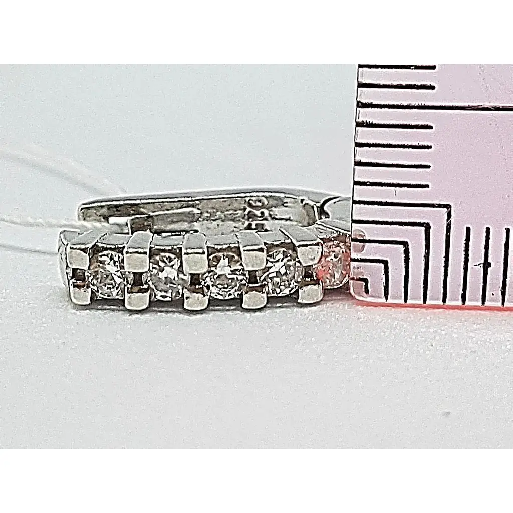 Срібні сережки Золотий квартал з фіанітами. 347730 - фото 4