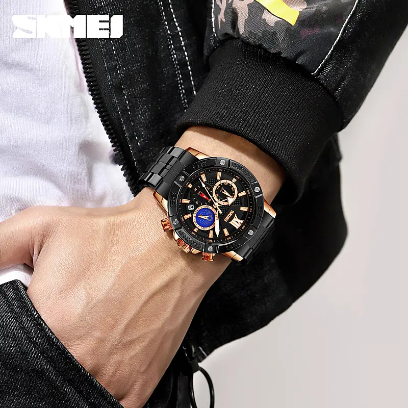 Наручний годинник чоловічий 9235RG Rose Gold Skmei acs0029850 - фото 3