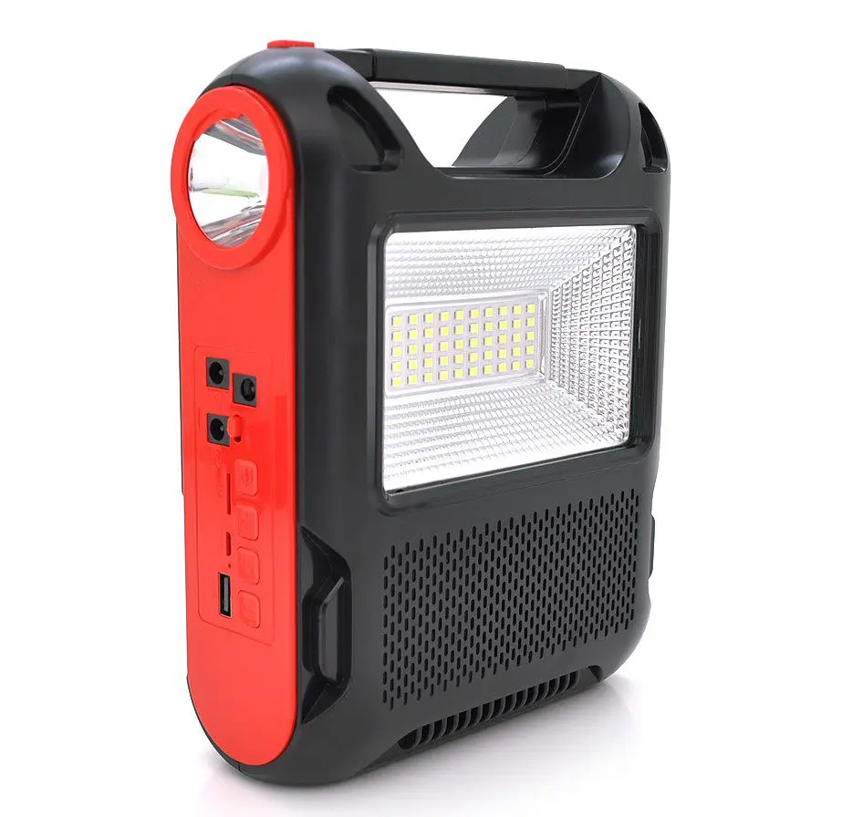 Переносний ліхтар із сонячною панеллю Voltronic JY-108+Solar, 2 режими, акумулятор, 2 лампочки 3 W, USB-вихід - фото 2
