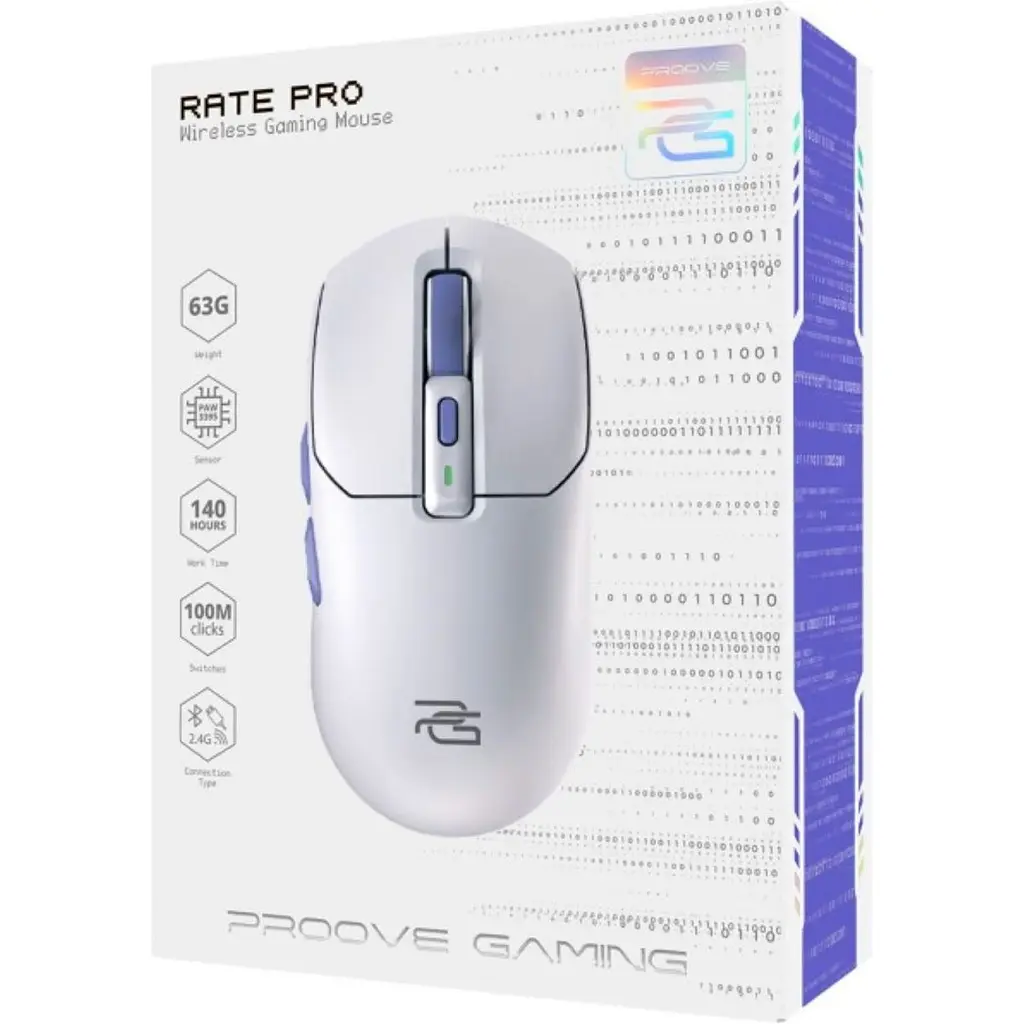 Миша Proove Gaming Rate Pro White (WMRP00022002) [132075] - фото 5