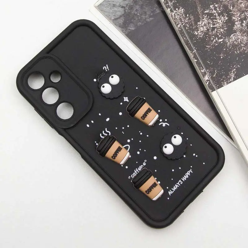 Чехол TPU Toys Case для Samsung Galaxy A25 5G Black / Always Happy - фото 2