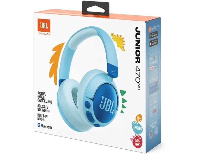 Навушники JBL Junior 470NC Blue (JR470NCBLU) - фото 7
