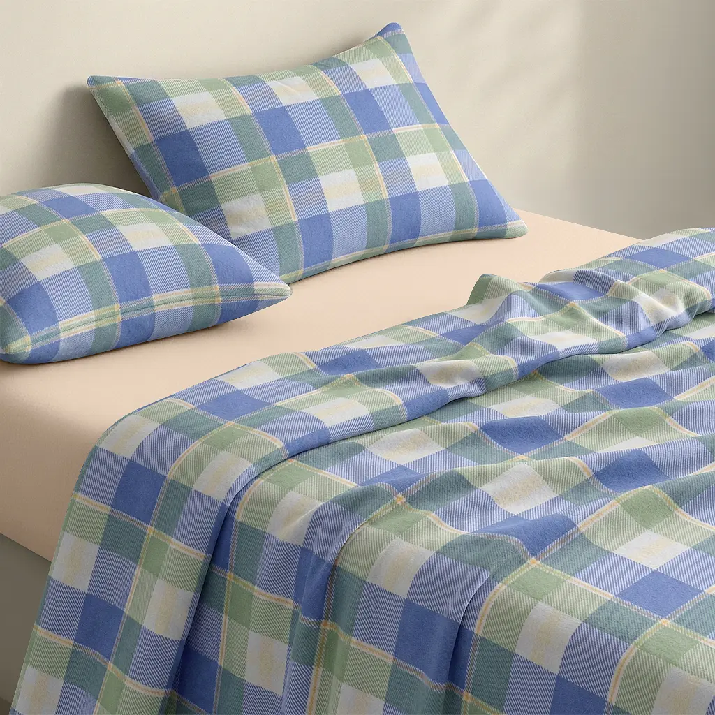 Дитяча постільна білизна фланель в ліжечко OCEAN TARTAN CS2 COSAS (4822052500569) - фото 2