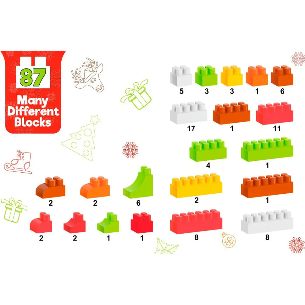 Дитячий конструктор Новорічний ТехноК 8805TXK у валізі - фото 4