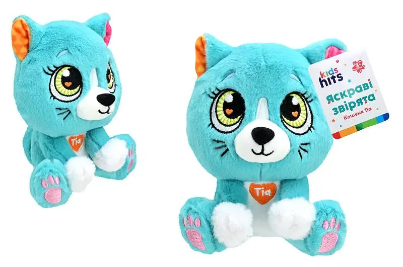 М'яка іграшка KidsHits Brightmals KH62/002 Кішка Tia 15 см