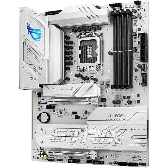 Материнская плата Asus Rog Strix B860-A Gaming WIFI s1851 B860 4xDDR5 M.2 DP HDMI USB Type-C Wi-Fi BT ATX белый - фото 4