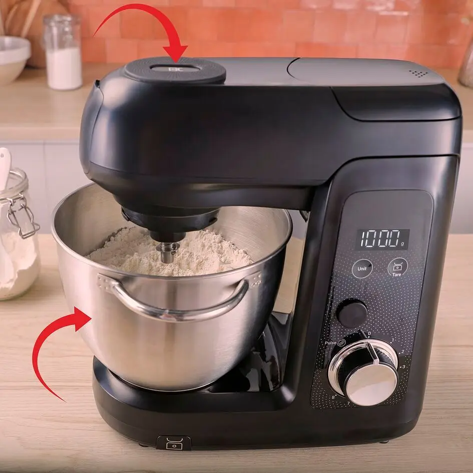 Кухонна машина Tefal Bake Partner + 1100 Вт чорна (QB5458F0) - фото 5