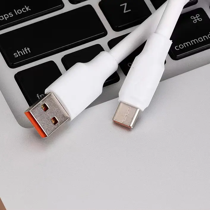 Кабель для зарядки Digital USB - Type-C 120W 2 м Білий (USBType-C2m120W) - фото 3