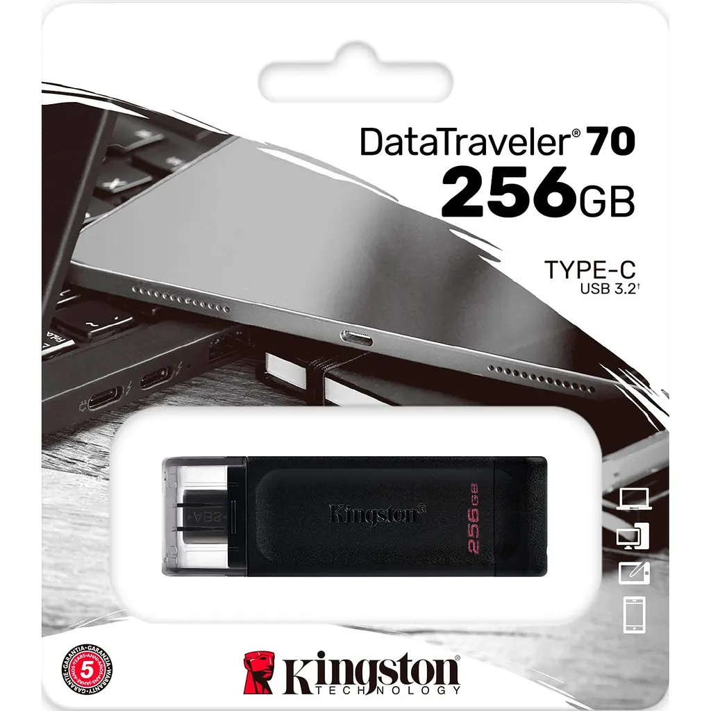 Флеш-накопичувач Kingston DataTraveler 70 256B (DT70/256GB) - фото 3
