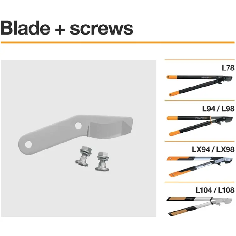 Лезо та гвинти для сучкорізів Fiskars L108,L104,LX94,LX98, L78,L94,L98 (1026285) - фото 2