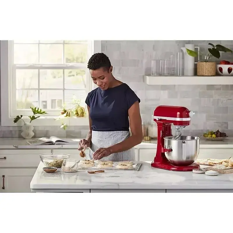 Планетарный миксер KitchenAid Artisan с подъемной чашей 6.6 л красный (5KSM70SHXEER) - фото 18