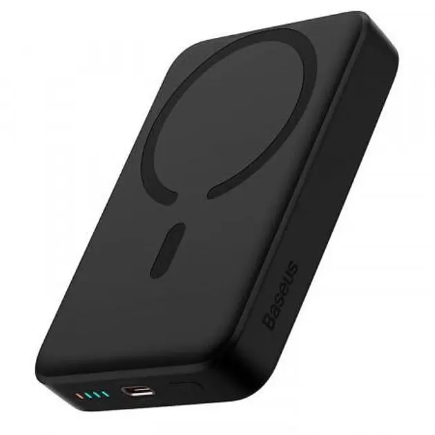 Магнітний бездротовий акумулятор зарядний Baseus Magnetic Mini wireless Fast Charging 10000 mAh PPCX110201 - фото 2