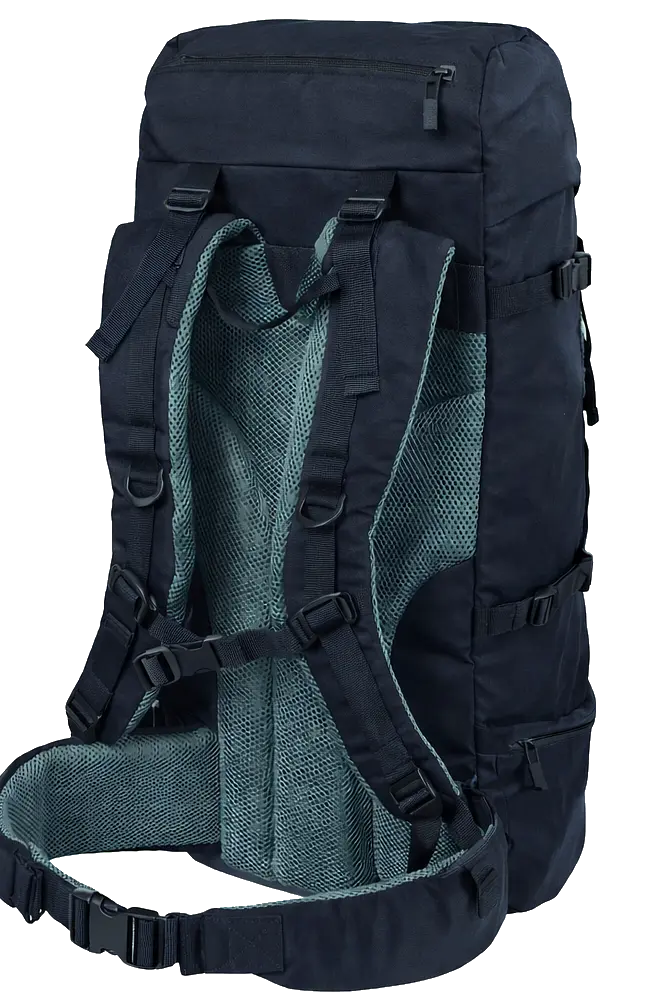 Легкий похідний, туристичний рюкзак з дощовиком 45L темно-синій Adventuridge sum0028865 - фото 2