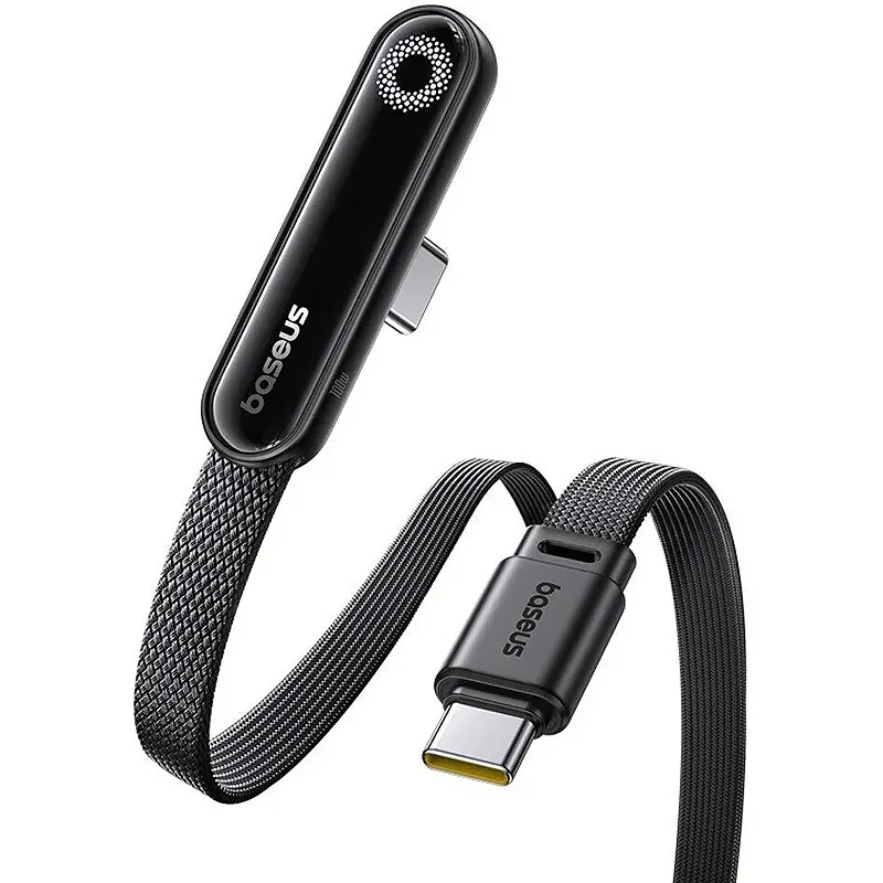 Дата кабель Baseus MVP 3 side plug and stand Type-C to Type-C 100W (2m) (P10382500121) Cosmic Black - фото 2