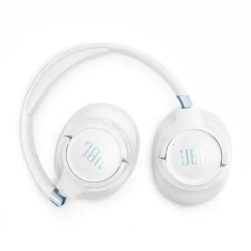 Наушники беспроводные JBL Tune 780NC, White, Bluetooth, микрофон, аккумулятор 690 mAh, технология "Pure Bass", кнопки на чашках наушников, быстрая зарядка (JBLT780NCWHT) - фото 3