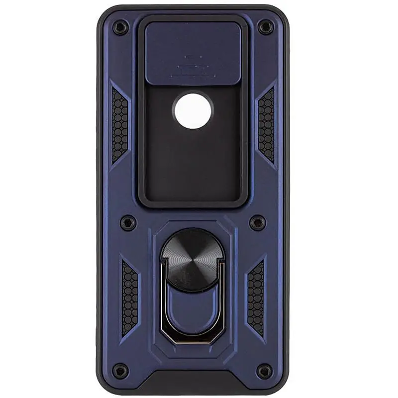 Чохол Ummi Camshield Serge Ring для Xiaomi Redmi Note 9 / Redmi 10X Синій / Navy - фото 2