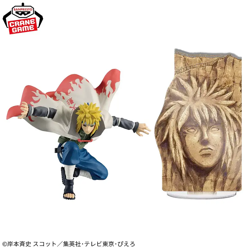 Фігурка Banpresto Наруто Мінато Намікадзе та стенд Голова Хокаге NARUTO Namikaze Minato 7 см B N NM 7 - фото 2