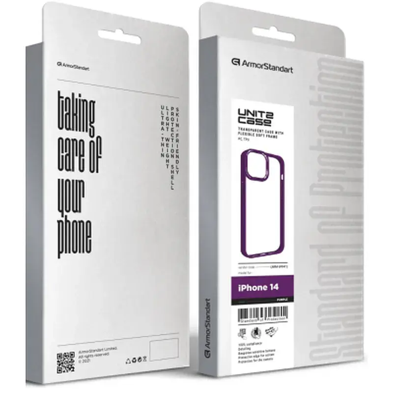 Чохол до мобільного телефона Armorstandart UNIT2 Apple iPhone 14 Purple (ARM69941) - фото 5