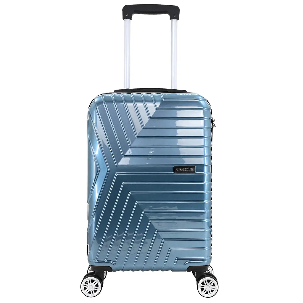Валіза маленька під ручну поклажу Semi Line 20 дюймів (S) дюймів (S) Polycarbonate/ABS-Plastic Blue (T5764-1) - фото 2