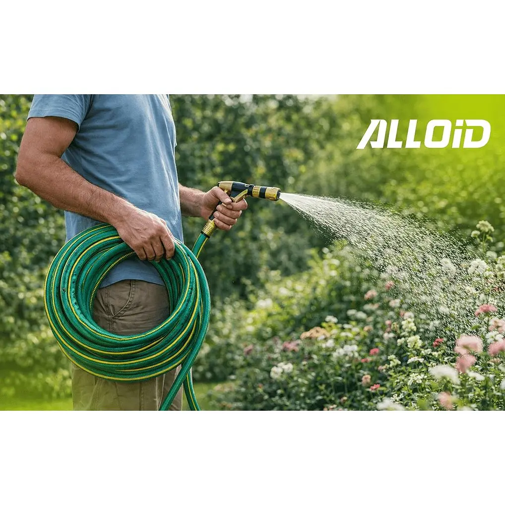 Шланг армированный 4-х слойный Alloid Building Tools Jade Caterpillar 1/2" 50 м (WH-67664) - фото 9