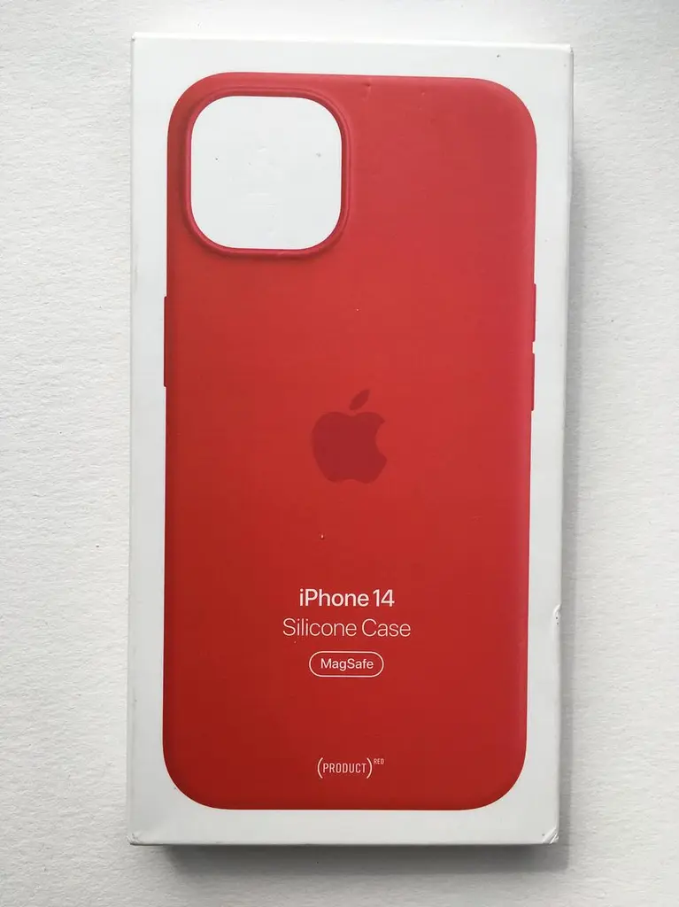 Чохол протиударний силіконовий Silicone Case MPRW3ZE/A MagSafe (Original) для Apple iPhone 14 (6.1") Red - фото 4