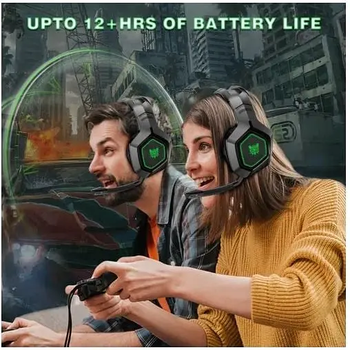 Наушники Onikuma K10 Gaming with LED 2 в 1 комбо 2.4Ghz и 3.5 mm - фото 3