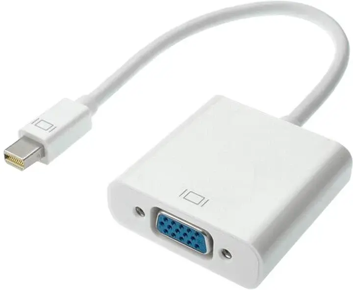 Адаптер STLab Mini DisplayPort (Thunderbolt) Male – VGA Female, 1080P для Apple Mac, білий (U-999 білий)