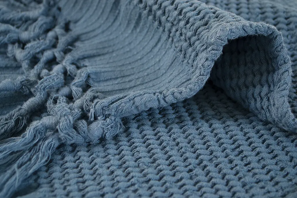 Плед Lotus Home - Rius petrol петроль 130x170 - фото 5