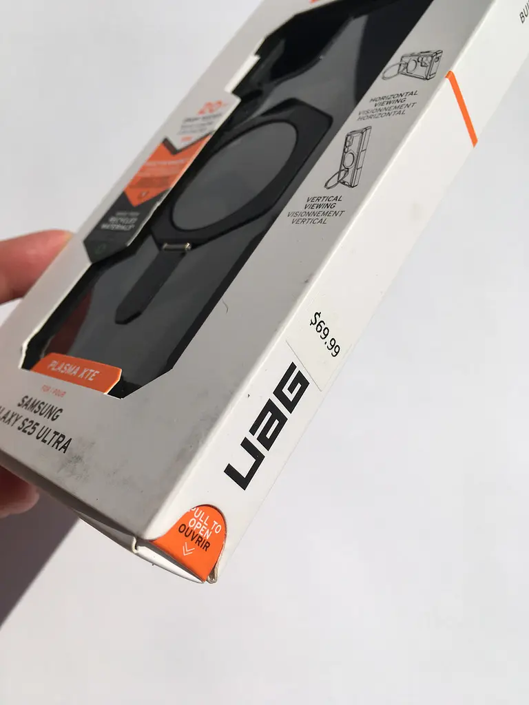 Оригінальний протиударний чохол для Samsung Galaxy S25 Ultra UAG Plasma XTE MagSafe Black 214467114097 (S938) з підставкою - фото 3