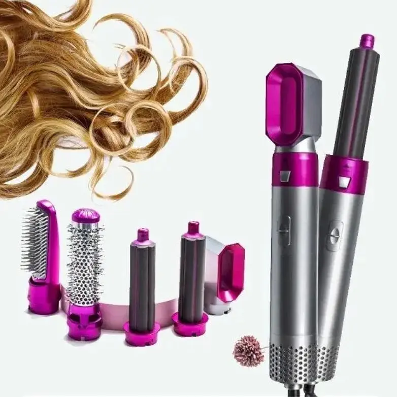 Фен-мультистайлер для укладання волосся No brand Hot AIR Styler Рожевий (1771627973) - фото 4