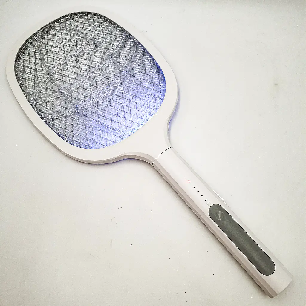 Мухобійка акумуляторна електрична ракетка знищувач комах UKC Electric Mosquito Swatter білий - фото 5