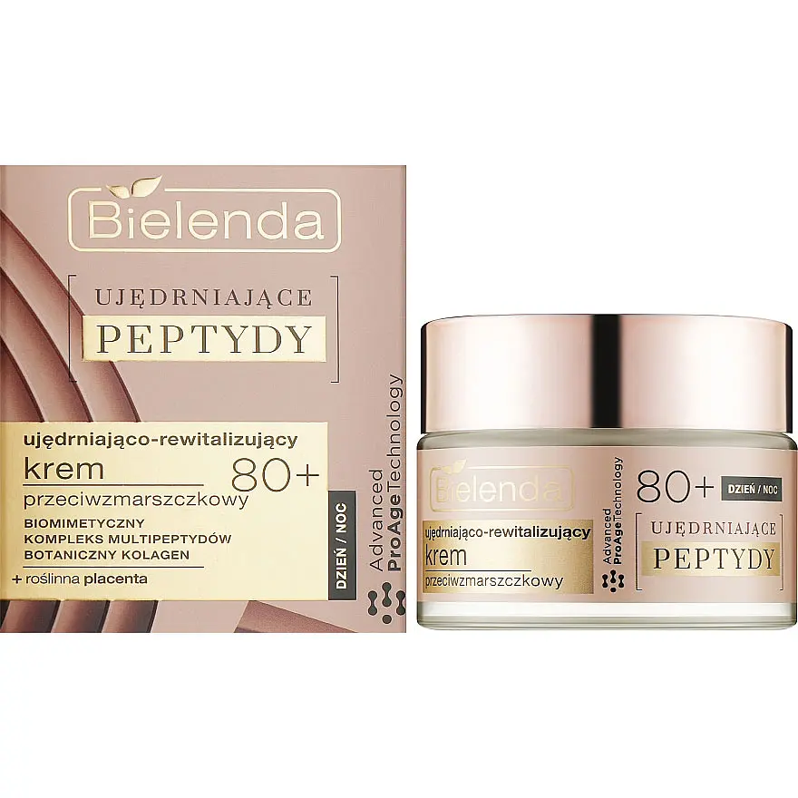 Крем проти зморшок Bielenda Firming Peptides Advanced ProAge Technology зміцнюючий і відновлюючий 80+, 50 мл - фото 2