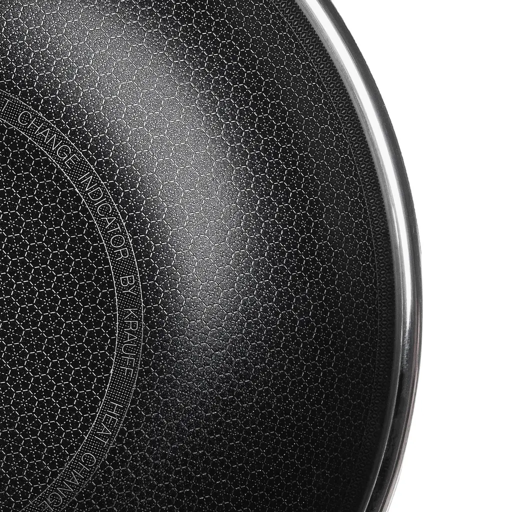 Набір сковорідок 24см, 26см та сковорідки WOK 28см Nano Pro Krauff + Кришка скляна універсальна - фото 7