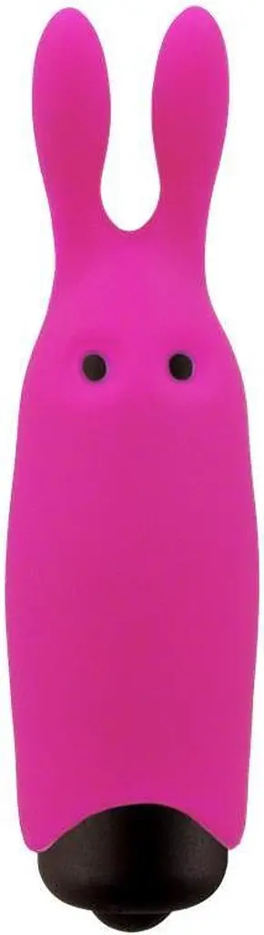 Віброкуль зі стимулюючими вушками Adrien Lastic Pocket Vibe Rabbit Pink, 8.5х2.3 см (рожева)