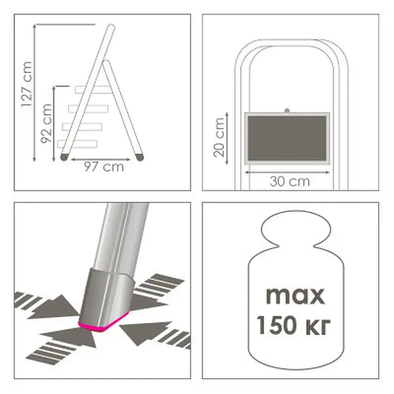 Драбина Eurogold MAX 2104 (ЕГ-2104) - фото 6