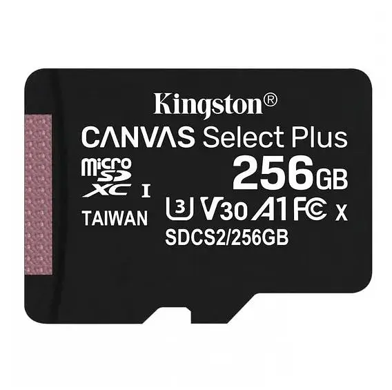 Карта пам'яті Kingston 256GB microSDXC Canvas Select Plus 100R A1 C10 (SDCS2/256GBSP) без SD-адаптера [66806] - фото 2