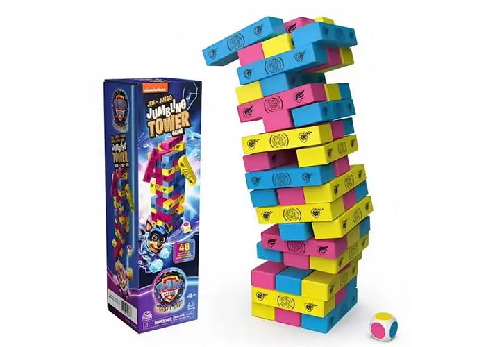 Настольная игра Spin Master Дженга Щенячий патруль в кино 2 (Jenga Paw Patrol the Mighth Movie) (SM98270/6067933) - фото 3