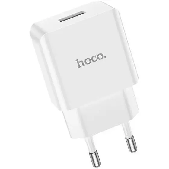 Мережевий зарядний пристрій Hoco C106A Single Port White [101987] - фото 4