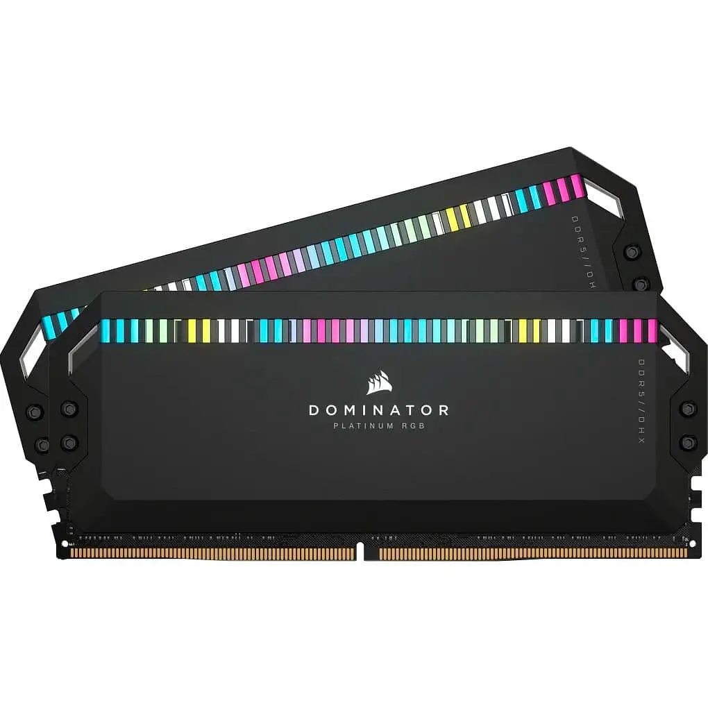 Модуль памяти Corsair DDR5 64GB (2x32) 6000MHz DOMINATOR PLATINUM RGB Black XMP 3.0 (CMT64GX5M2B6000C40) Б/у - фото 2