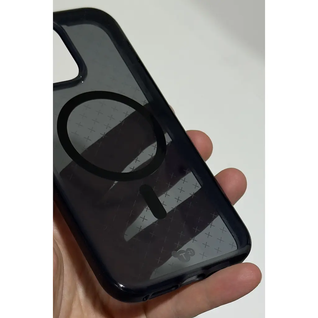 Оригінальний протиударний чохол Tech21 Evo Check MagSafe для Iphone 15 Pro Max (6.7") Smokey Black - фото 14