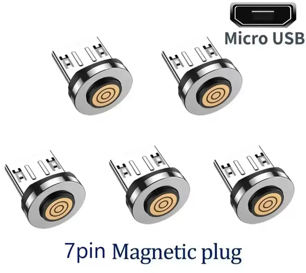 7-контактний магнітний конектор Micro USB для швидкого заряджання та передавання даних - фото 4