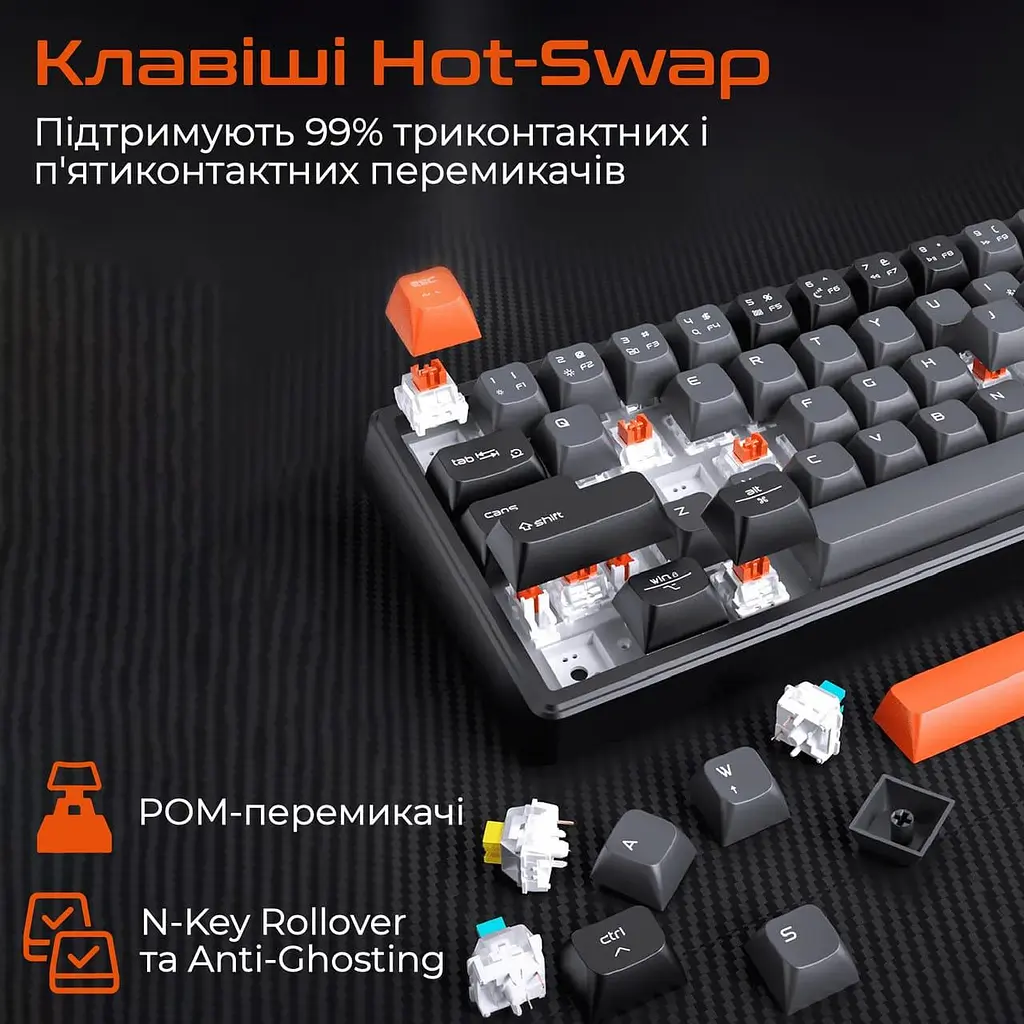 Клавіатура Meetion MK14 Black (MT-MK14-A-RUA) - фото 7