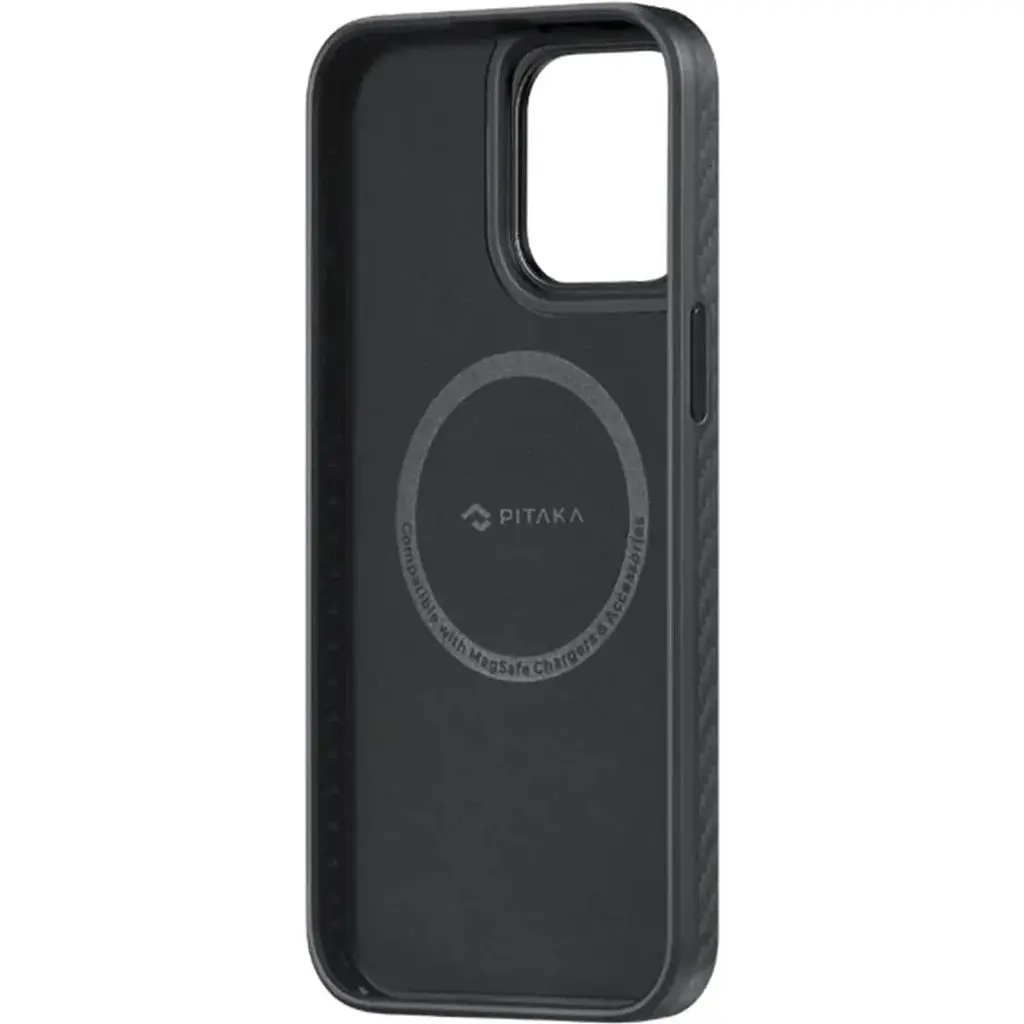 Чохол-накладка Pitaka MagEZ Case Pro 4 Twill 1500D Black/Grey для iPhone 15 Pro Max (KI1501PMP) - фото 3