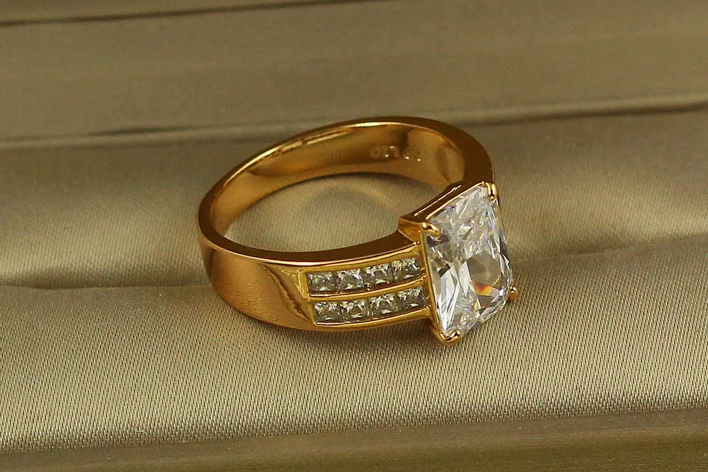 Кільце Xuping Jewelry Баритон р 20 золотисте - фото 2