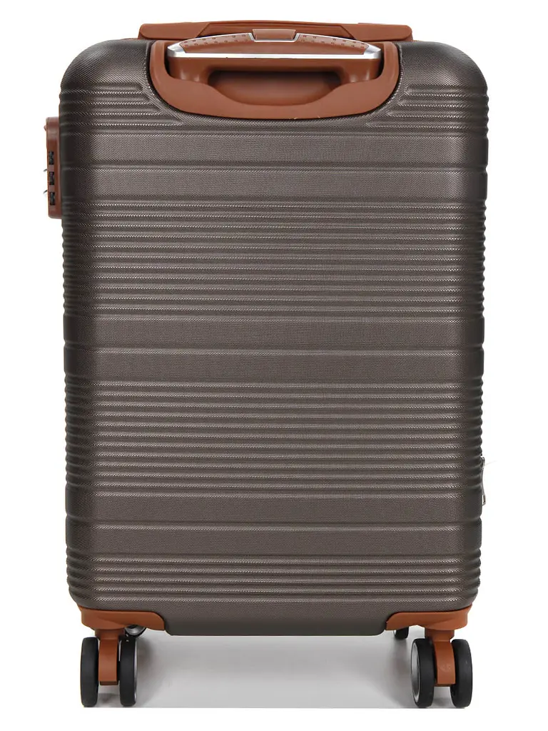 Валіза маленька S ABS-пластик Worldline Airtex 629 56×36×22см 38л Коричнева - фото 4