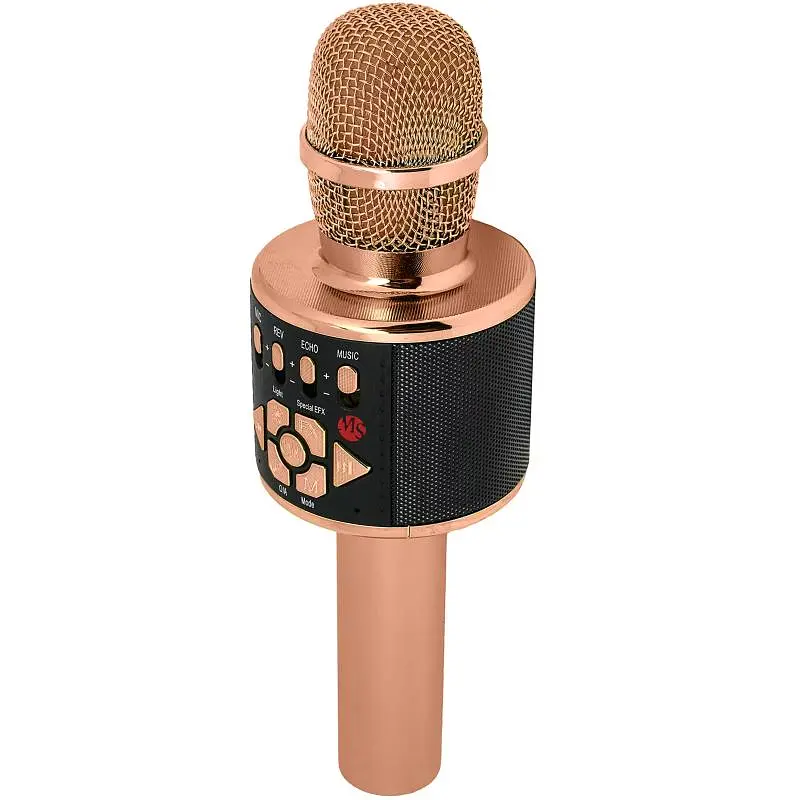 Караоке Мікрофон-колонка D169 Rose Gold Epik teh0029553 - фото 2